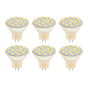 6Pcs GU4 LED Bulb 270LM 15LED Energy Saving Light Bulb MR11 Track Lamp Beads 12V 3W Warm Light 3000K