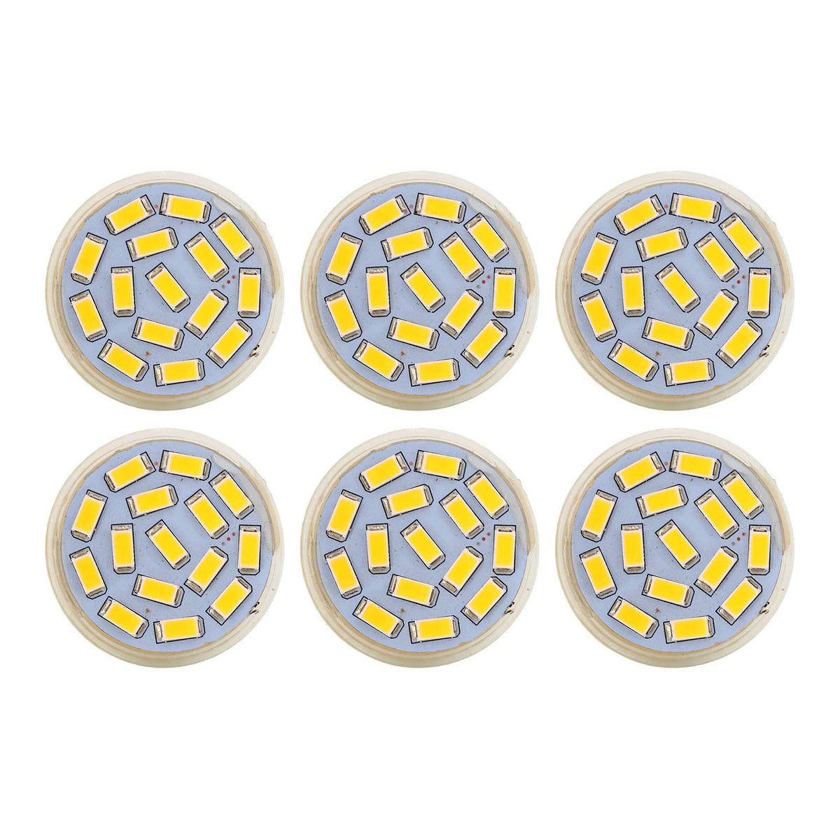 6Pcs GU4 LED Bulb 270LM 15LED Energy Saving Light Bulb MR11 Track Lamp Beads 12V 3W Warm Light 3000K