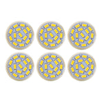 6Pcs GU4 LED Bulb 270LM 15LED Energy Saving Light Bulb MR11 Track Lamp Beads 12V 3W Warm Light 3000K
