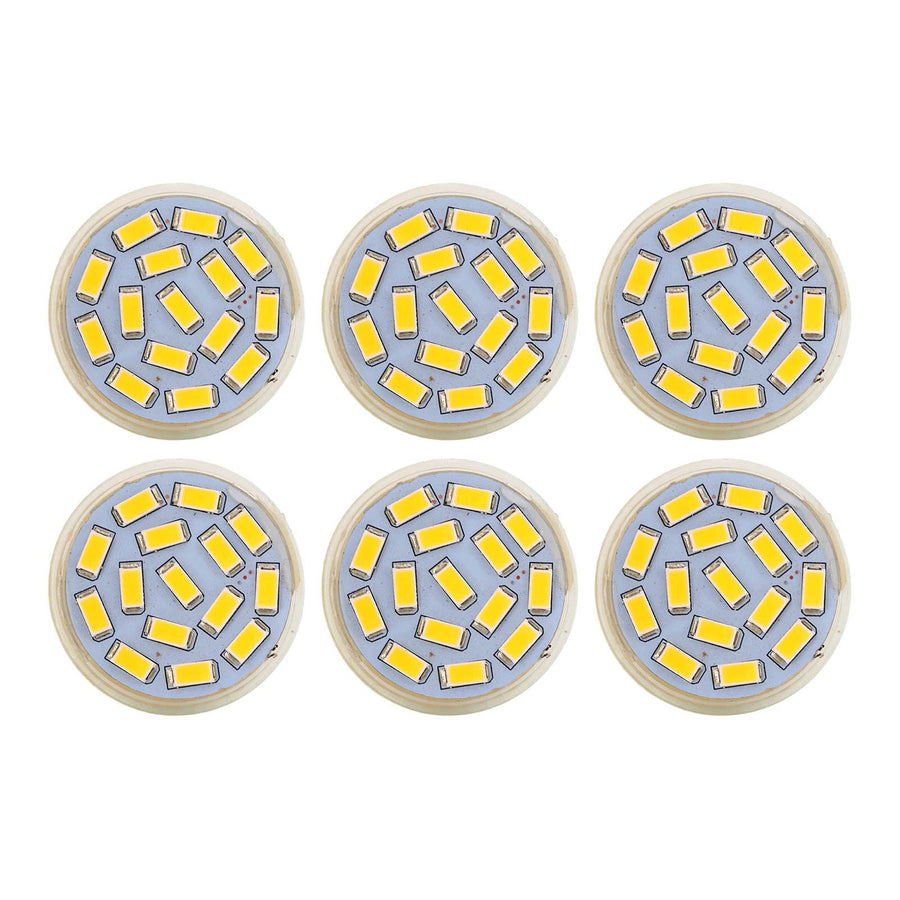 6Pcs GU4 LED Bulb 270LM 15LED Energy Saving Light Bulb MR11 Track Lamp Beads 12V 3W Warm Light 3000K