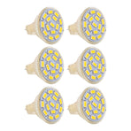 6Pcs GU4 LED Bulb 270LM 15LED Energy Saving Light Bulb MR11 Track Lamp Beads 12V 3W Warm Light 3000K