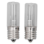 2Pcs Refrigerator Cabinet Light Deodorant Mite Removal E17 Lamp 10V 3W UVC Light Bulb
