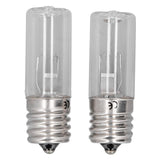 2Pcs Refrigerator Cabinet Light Deodorant Mite Removal E17 Lamp 10V 3W UVC Light Bulb