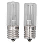 2Pcs Refrigerator Cabinet Light Deodorant Mite Removal E17 Lamp 10V 3W UVC Light Bulb