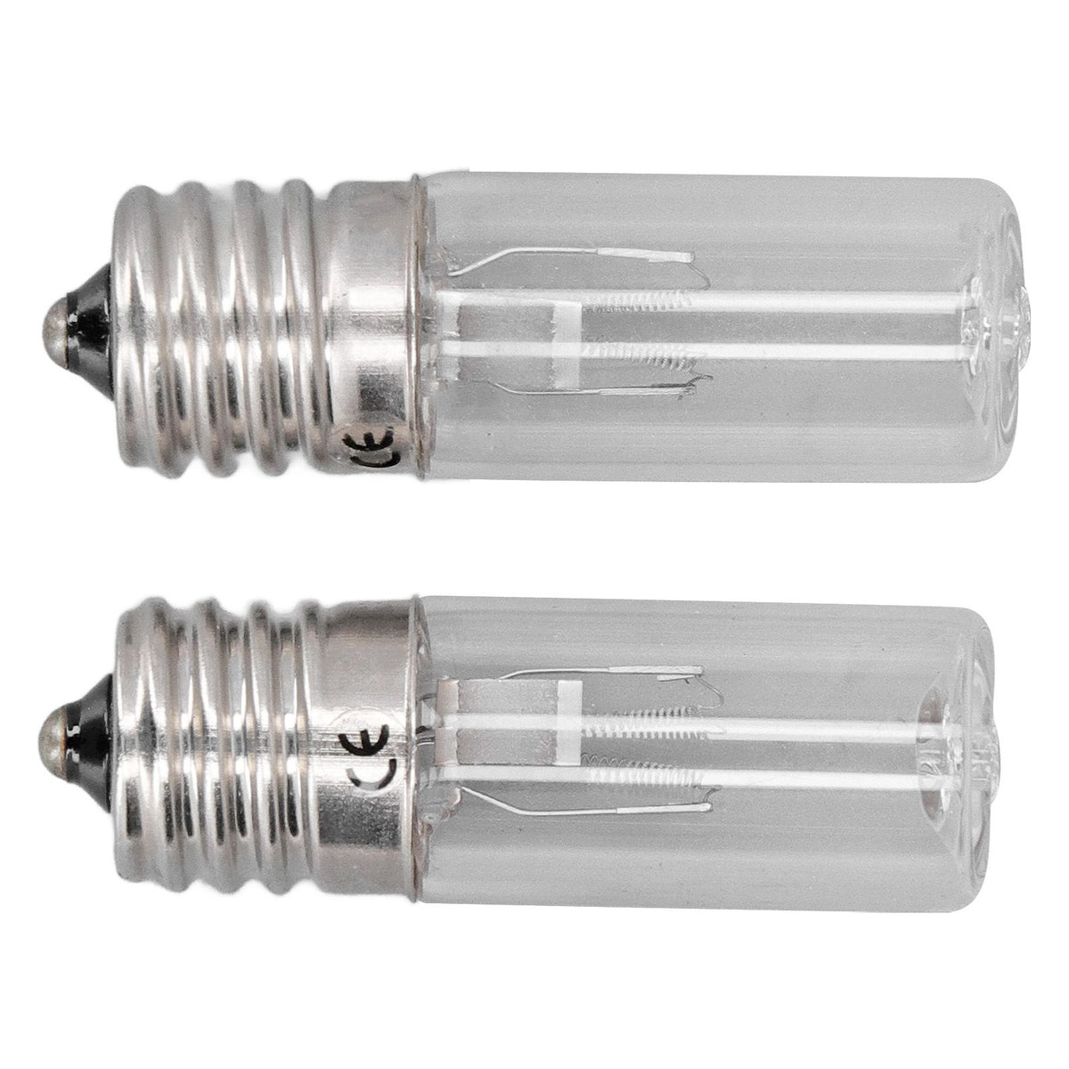 2Pcs Refrigerator Cabinet Light Deodorant Mite Removal E17 Lamp 10V 3W UVC Light Bulb