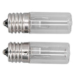2Pcs Refrigerator Cabinet Light Deodorant Mite Removal E17 Lamp 10V 3W UVC Light Bulb