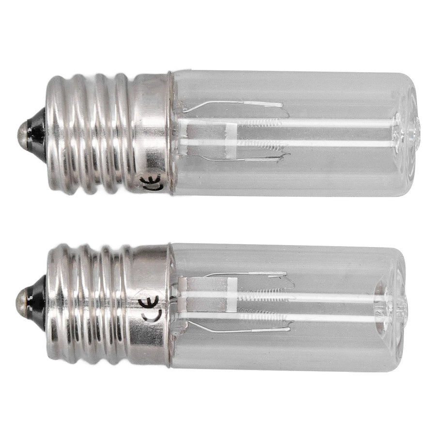 2Pcs Refrigerator Cabinet Light Deodorant Mite Removal E17 Lamp 10V 3W UVC Light Bulb
