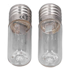 2Pcs Refrigerator Cabinet Light Deodorant Mite Removal E17 Lamp 10V 3W UVC Light Bulb