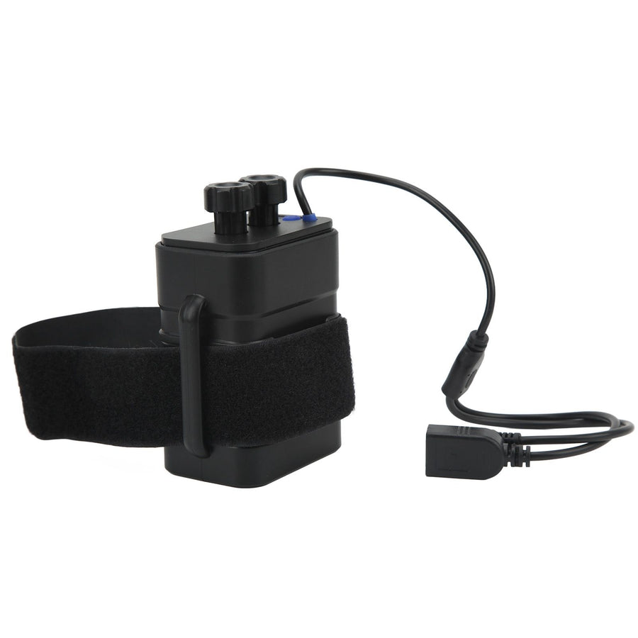 Battery Charge Case Box ABS Waterproof 8.4V for 6pcs 18650 Lithium Batteries USB DC Two Ports with Cable for Outdoor Traveling Camping