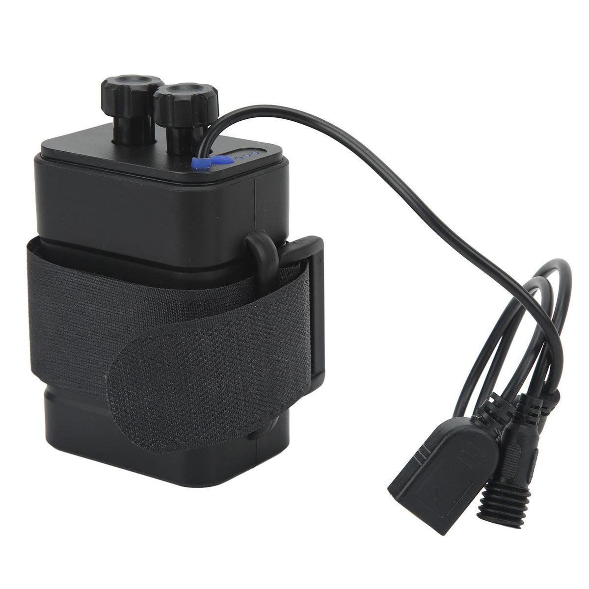 Battery Charge Case Box ABS Waterproof 8.4V for 6pcs 18650 Lithium Batteries USB DC Two Ports with Cable for Outdoor Traveling Camping