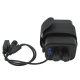 Battery Charge Case Box ABS Waterproof 8.4V for 6pcs 18650 Lithium Batteries USB DC Two Ports with Cable for Outdoor Traveling Camping - Low Angle