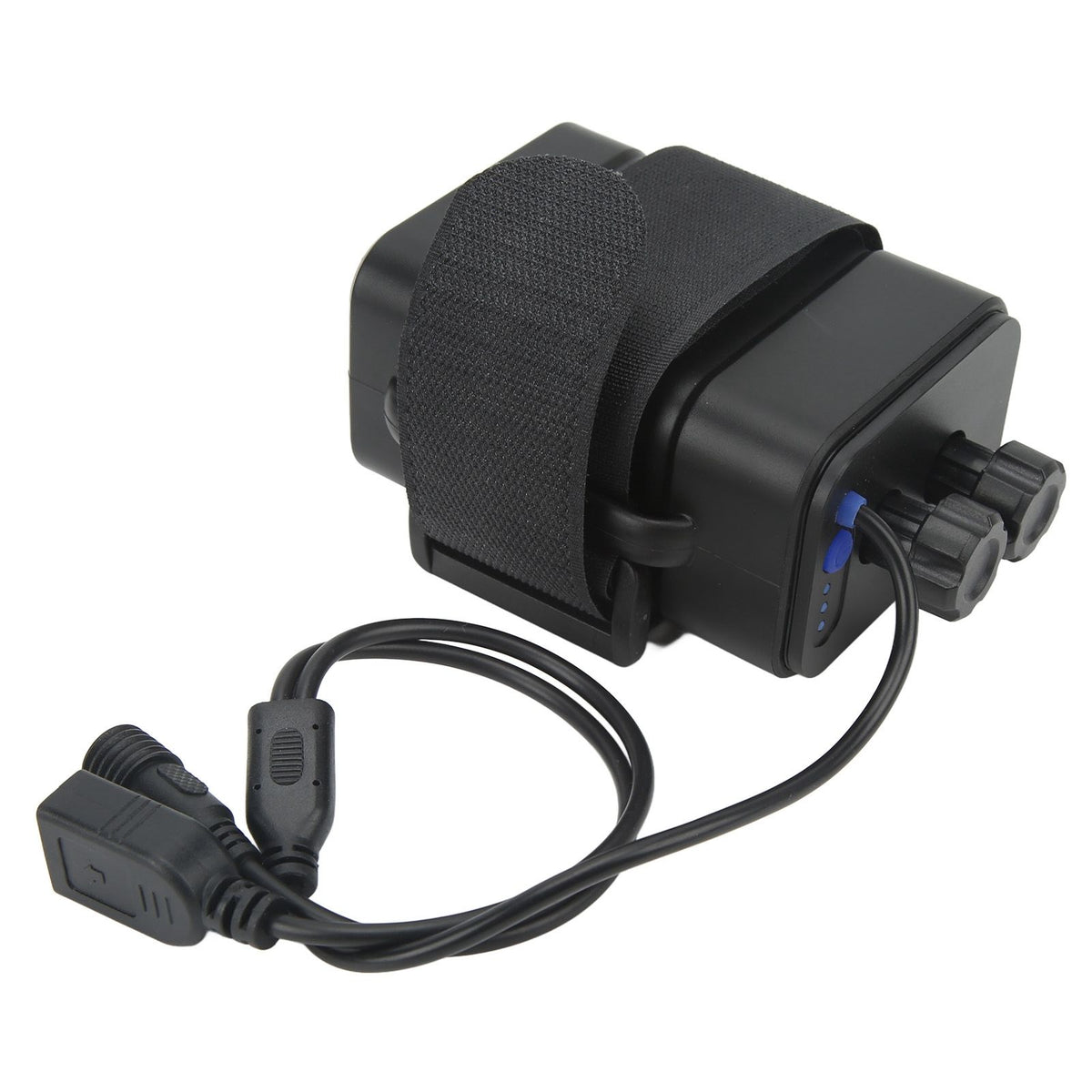 Battery Charge Case Box ABS Waterproof 8.4V for 6pcs 18650 Lithium Batteries USB DC Two Ports with Cable for Outdoor Traveling Camping