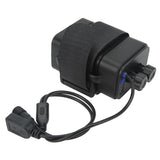Battery Charge Case Box ABS Waterproof 8.4V for 6pcs 18650 Lithium Batteries USB DC Two Ports with Cable for Outdoor Traveling Camping
