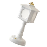 Retro Style Night Lamp Table Lamp Bedside USB Charge Touch Tone Three Color Temperature for Bedroom Dormitory White - Top-Down View