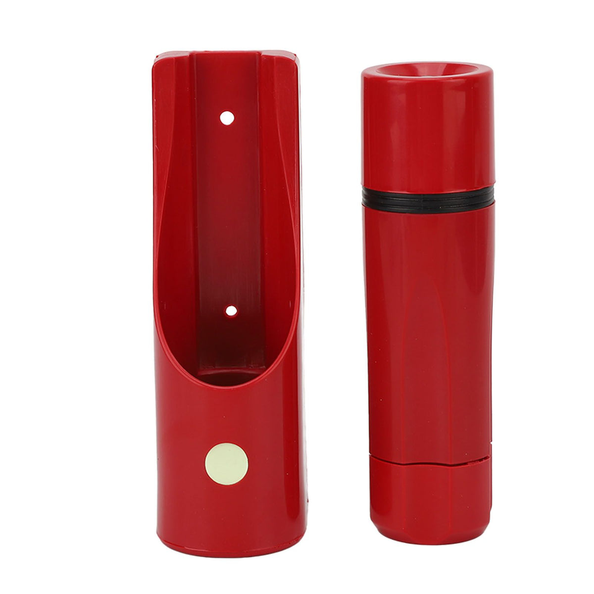 LED Flashlight Wall Mounted High Brightness Battery Powered Small Emergency Flashlight for Hotel Home Red