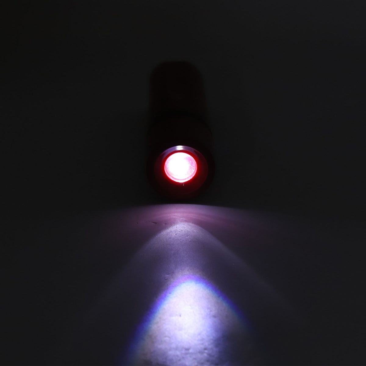 LED Flashlight Wall Mounted High Brightness Battery Powered Small Emergency Flashlight for Hotel Home Red