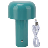 USB Mushroom Light Modern Simple Blue Mushroom USB Rechargeable Desk Lamp Small Night Light for Bar Restaurant Bedroom