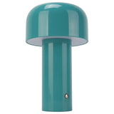 USB Mushroom Light Modern Simple Blue Mushroom USB Rechargeable Desk Lamp Small Night Light for Bar Restaurant Bedroom - Top-Down View