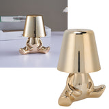 Night Lamp 3 Light Color Stepless Dimming Touch Control USB Rechargeable Bedside Light