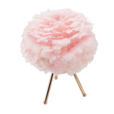 Feather Table Lamp Adjustable Color Brightness Rechargeable Touch Control Decoration Night Light Pink