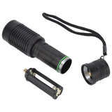 IR Flashlight Zoomable Waterproof 850nm Aluminum Alloy Night Vision Handheld Flashlight for Camera - 45-Degree Angle