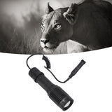 IR Flashlight Zoomable Waterproof 850nm Aluminum Alloy Night Vision Handheld Flashlight for Camera