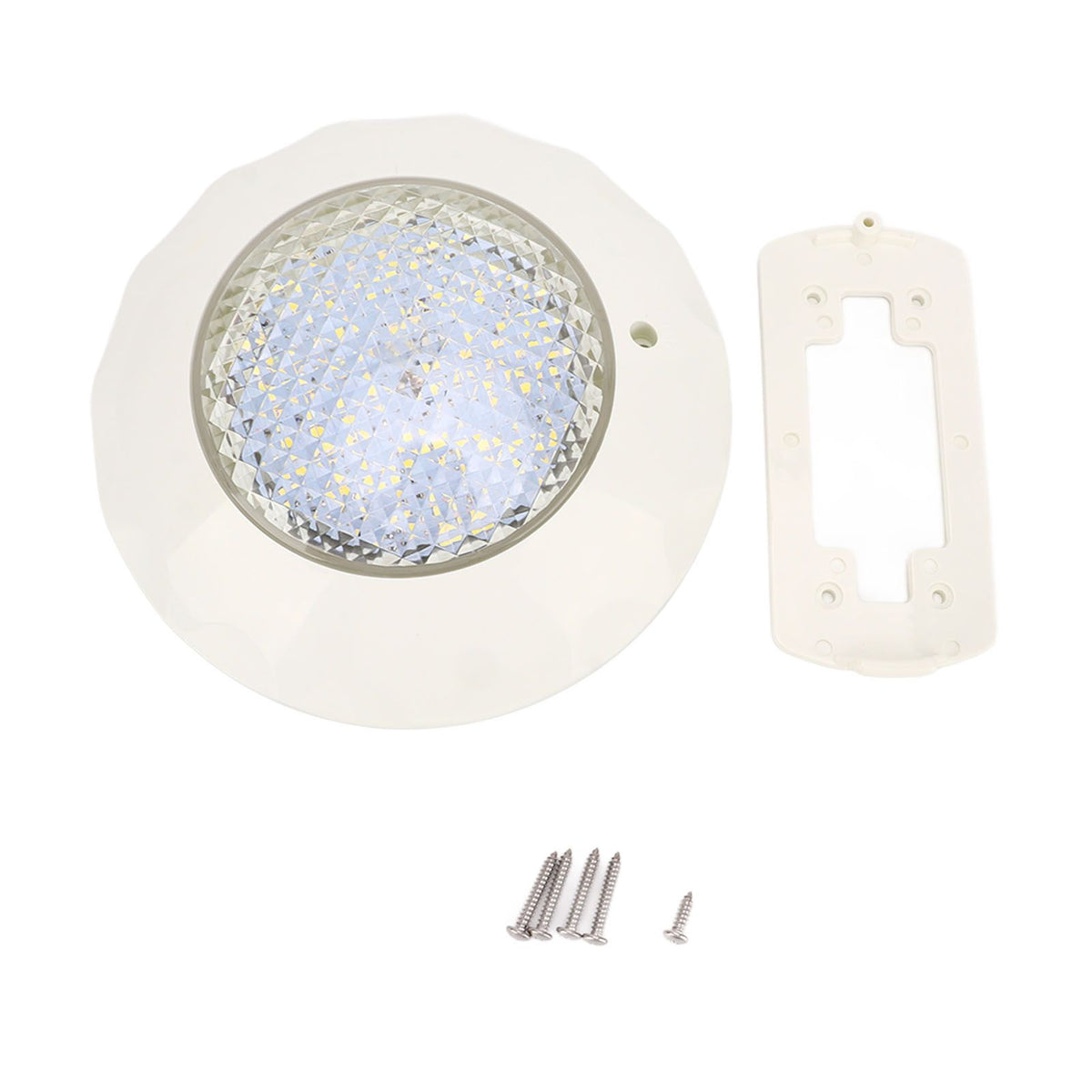 LED Pool Light IP68 Waterproof Underwater Pool Lamp with Wall Mounting Plate AC 12V 15W