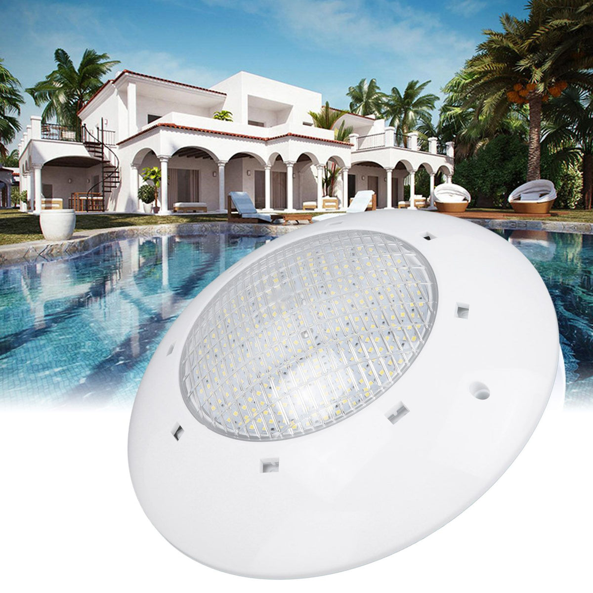 35W LED Submersible Lights Superbright IP68 Waterproof White Light Pool Bulb AC12V for Outdoor