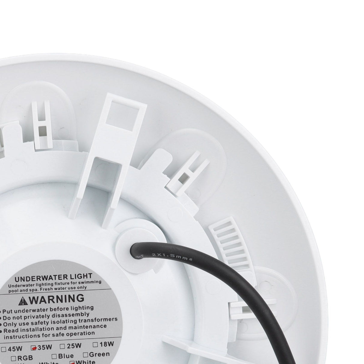 35W LED Submersible Lights Superbright IP68 Waterproof White Light Pool Bulb AC12V for Outdoor