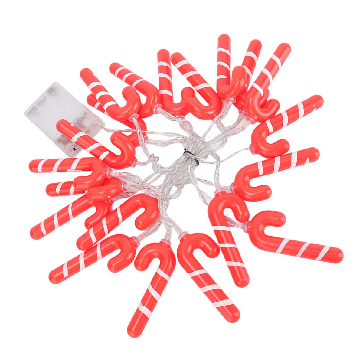 9.8ft 20LED Christmas Candy Cane String Lights J Shape LED String Lights for Room Decoration Holiday Festival