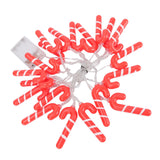 9.8ft 20LED Christmas Candy Cane String Lights J Shape LED String Lights for Room Decoration Holiday Festival - Top-Down View