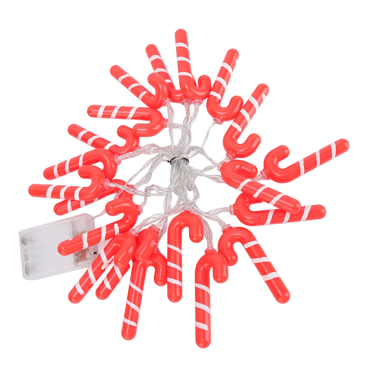 9.8ft 20LED Christmas Candy Cane String Lights J Shape LED String Lights for Room Decoration Holiday Festival