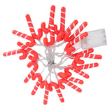 9.8ft 20LED Christmas Candy Cane String Lights J Shape LED String Lights for Room Decoration Holiday Festival