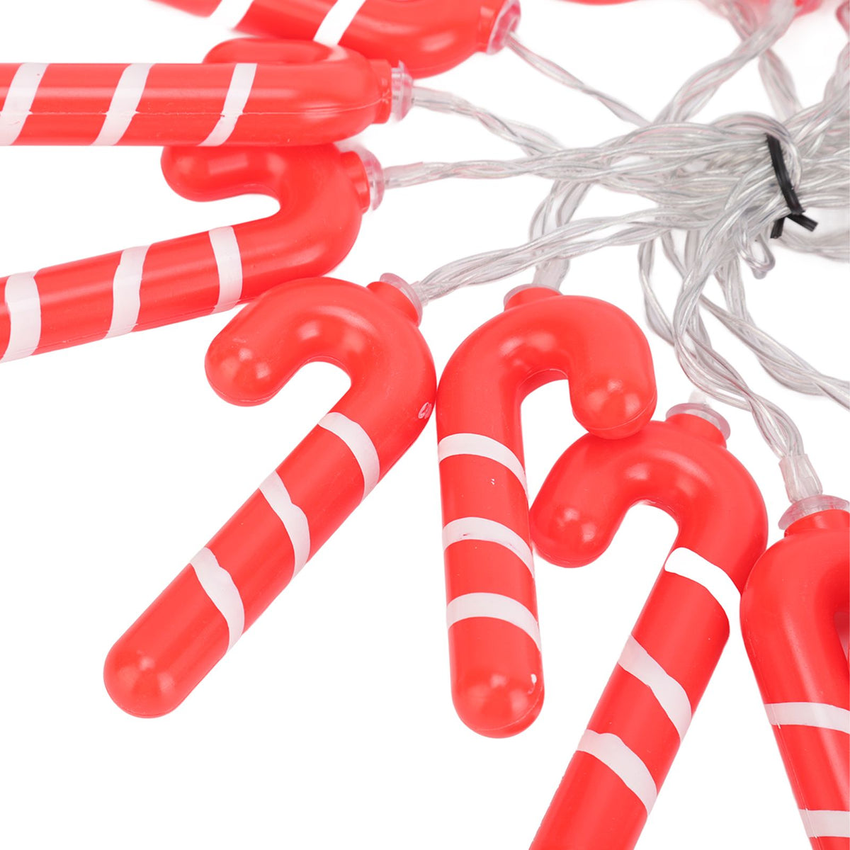 9.8ft 20LED Christmas Candy Cane String Lights J Shape LED String Lights for Room Decoration Holiday Festival
