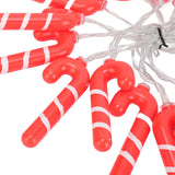 9.8ft 20LED Christmas Candy Cane String Lights J Shape LED String Lights for Room Decoration Holiday Festival