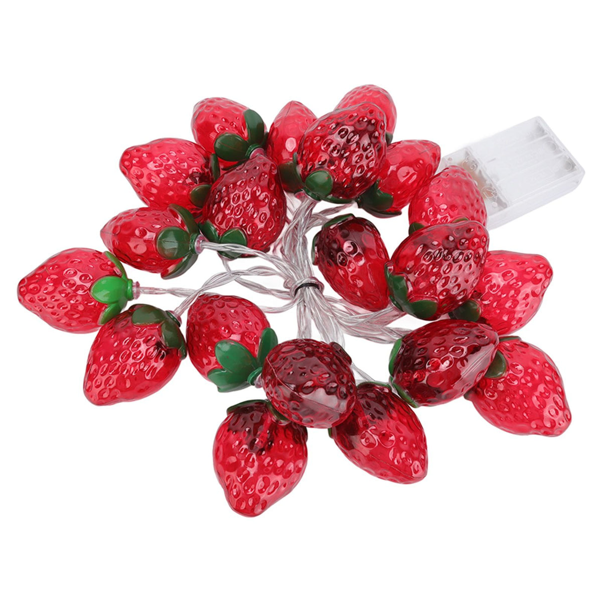 9.8ft 20LEDs Fruit String Lights Battery Operated Strawberry Lamp String Lights for Christmas Parties
