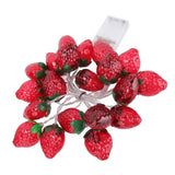 9.8ft 20LEDs Fruit String Lights Battery Operated Strawberry Lamp String Lights for Christmas Parties