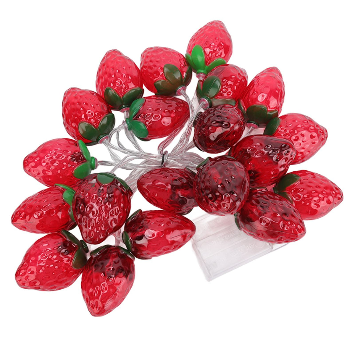 9.8ft 20LEDs Fruit String Lights Battery Operated Strawberry Lamp String Lights for Christmas Parties