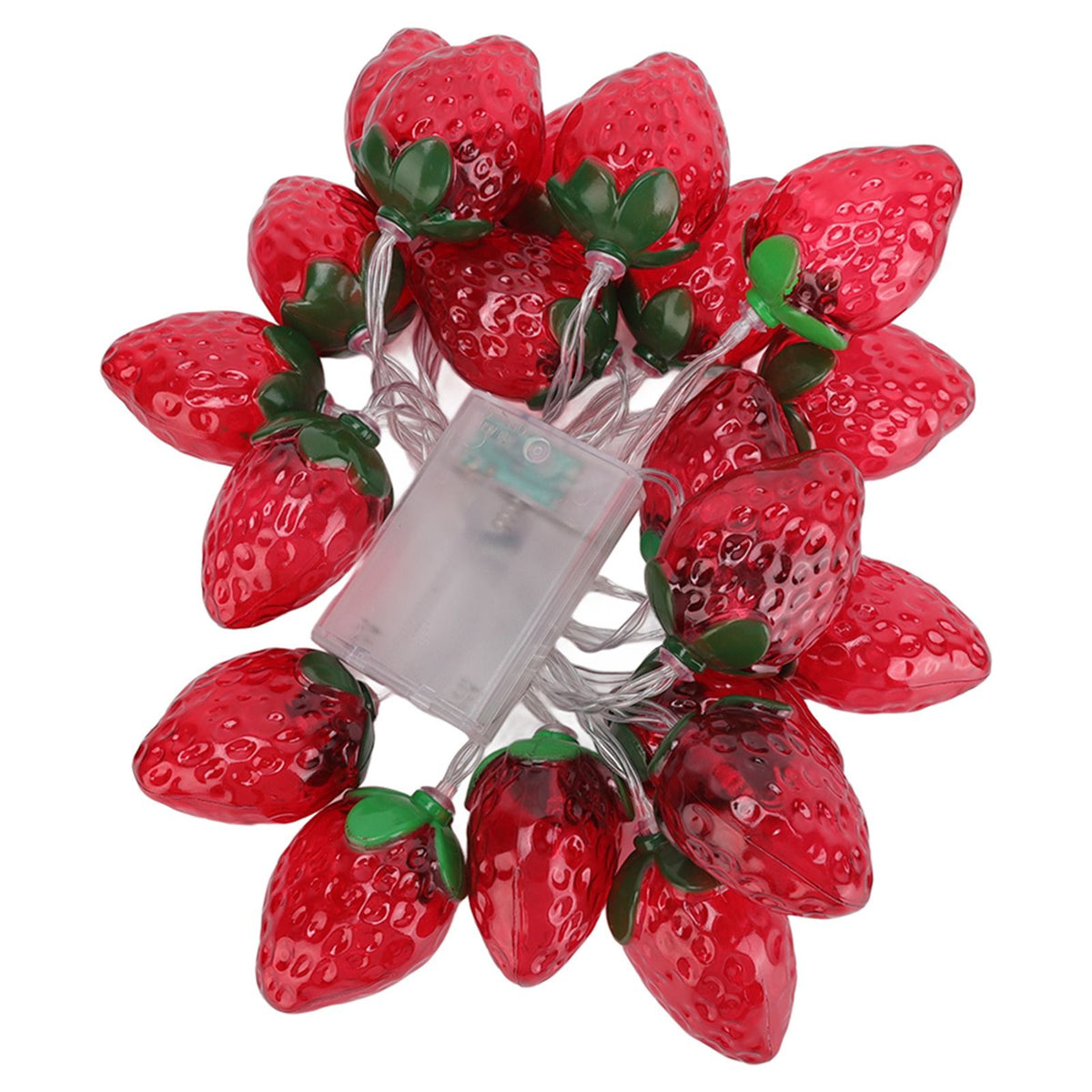 9.8ft 20LEDs Fruit String Lights Battery Operated Strawberry Lamp String Lights for Christmas Parties