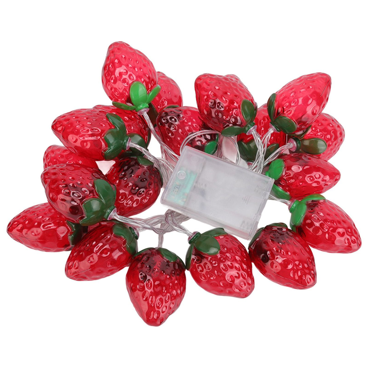 9.8ft 20LEDs Fruit String Lights Battery Operated Strawberry Lamp String Lights for Christmas Parties
