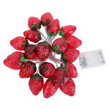 9.8ft 20LEDs Fruit String Lights Battery Operated Strawberry Lamp String Lights for Christmas Parties - Extra Image