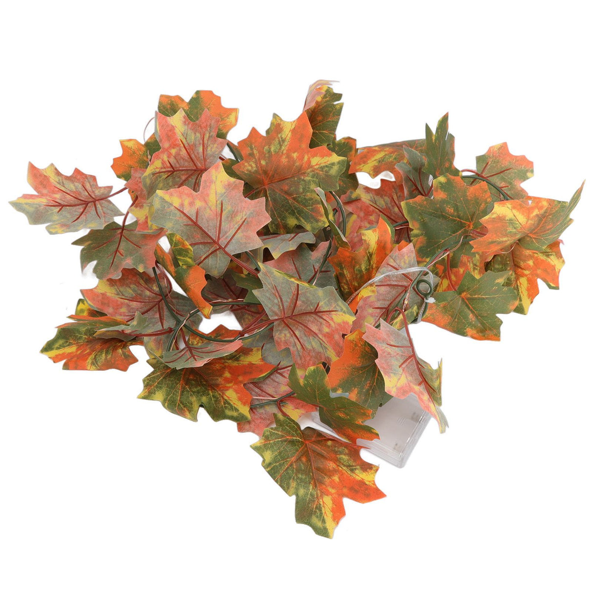 LED Maple Leaves String Light Plastic 2.2m 20LEDs Warm Light Autumn Decoration for Festival Party Garden