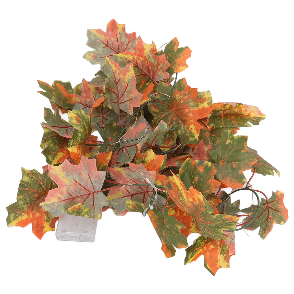 LED Maple Leaves String Light Plastic 2.2m 20LEDs Warm Light Autumn Decoration for Festival Party Garden