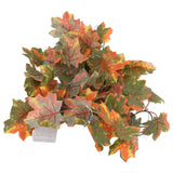 LED Maple Leaves String Light Plastic 2.2m 20LEDs Warm Light Autumn Decoration for Festival Party Garden