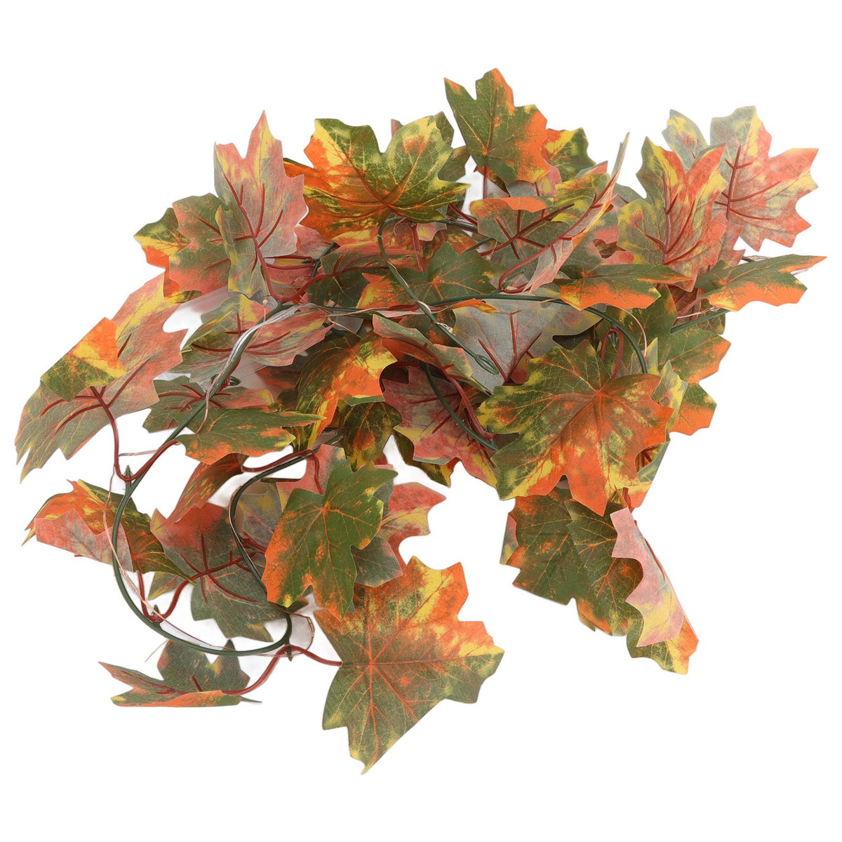 LED Maple Leaves String Light Plastic 2.2m 20LEDs Warm Light Autumn Decoration for Festival Party Garden