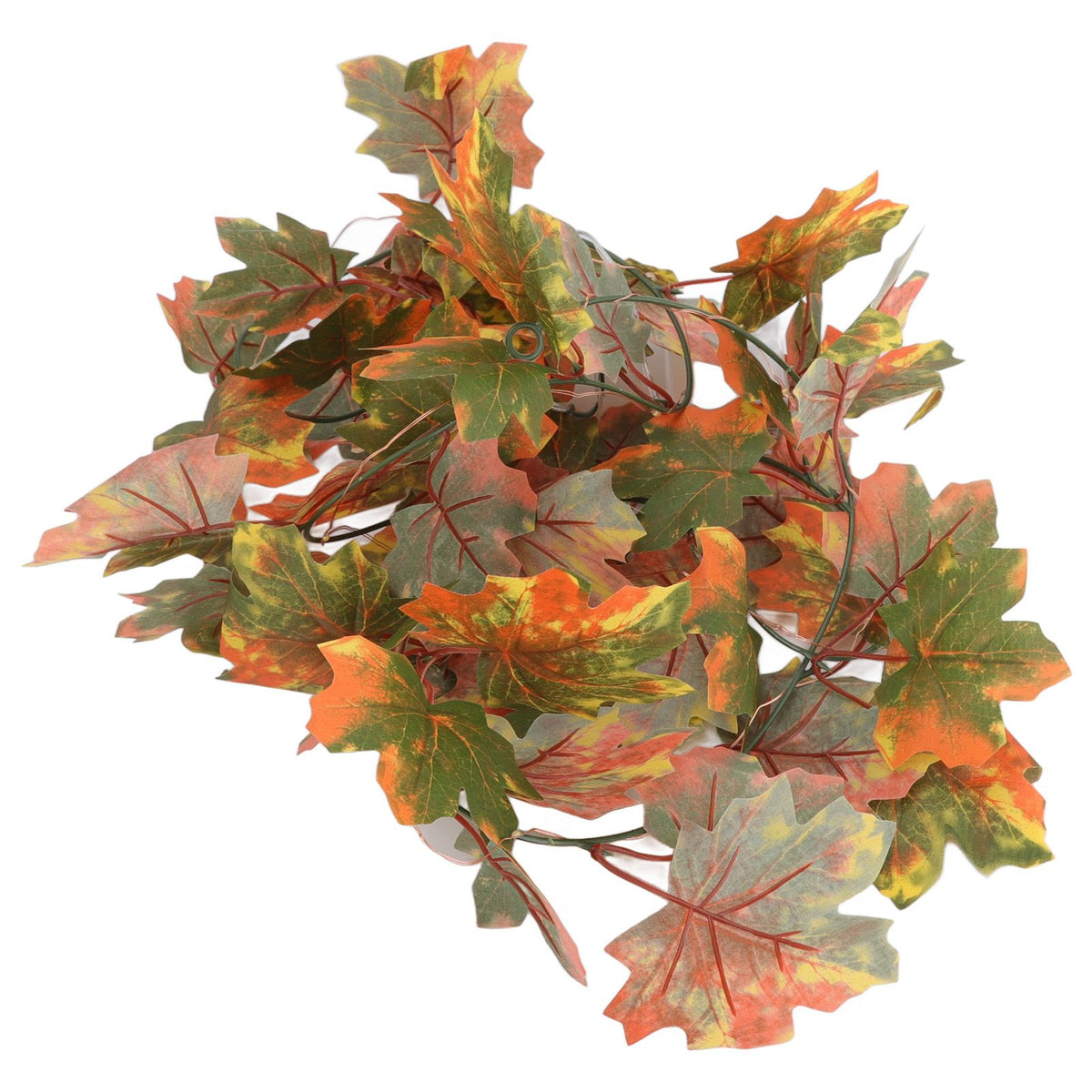 LED Maple Leaves String Light Plastic 2.2m 20LEDs Warm Light Autumn Decoration for Festival Party Garden