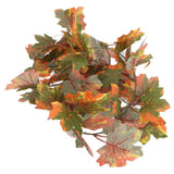 LED Maple Leaves String Light Plastic 2.2m 20LEDs Warm Light Autumn Decoration for Festival Party Garden