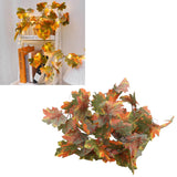 LED Maple Leaves String Light Plastic 2.2m 20LEDs Warm Light Autumn Decoration for Festival Party Garden