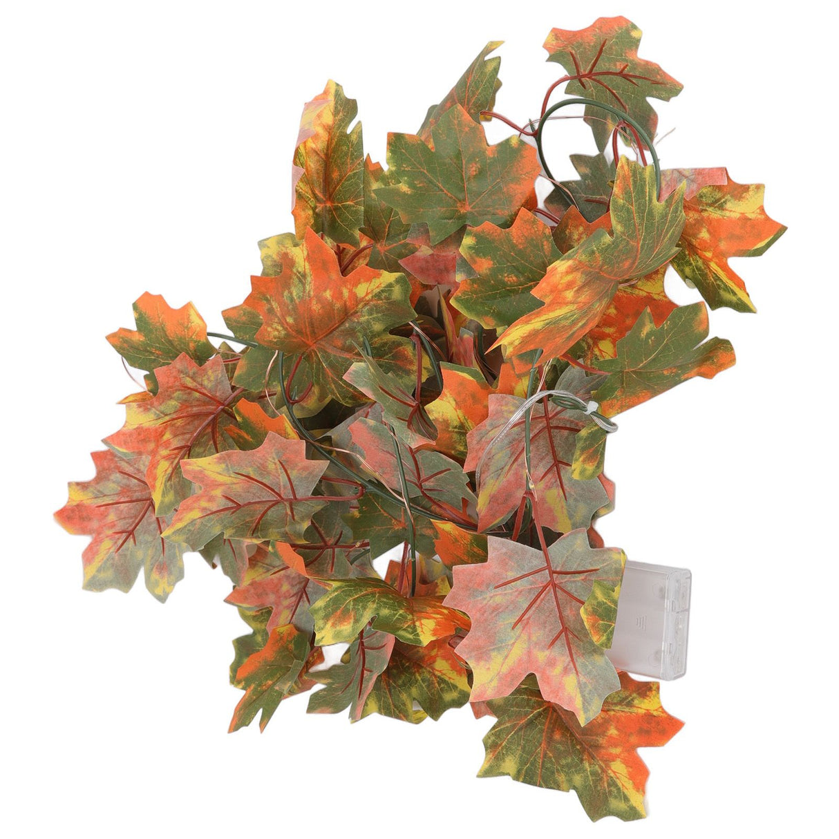 LED Maple Leaves String Light Plastic 2.2m 20LEDs Warm Light Autumn Decoration for Festival Party Garden
