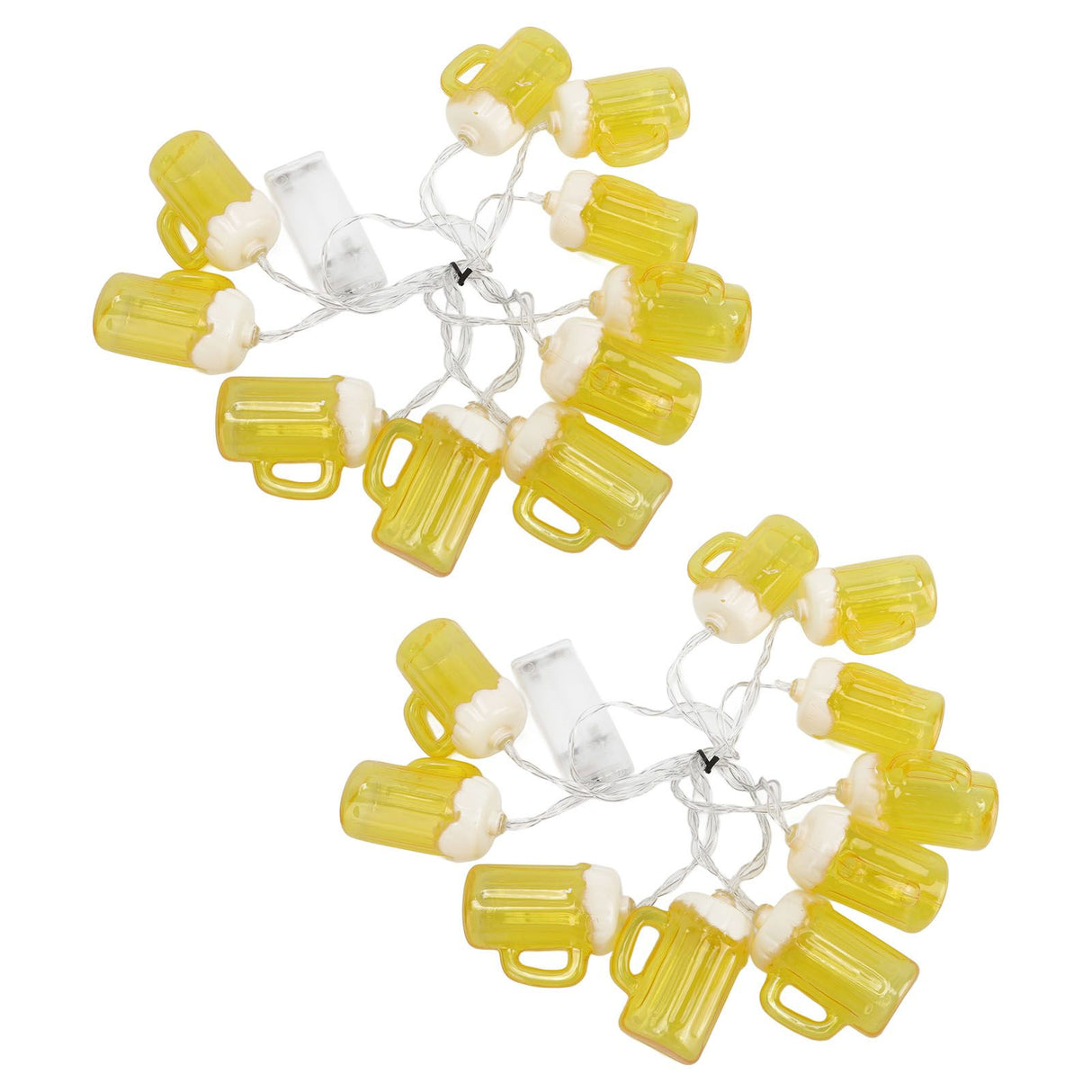 2pcs Beer String Lights 6.5ft 10LED Holiday Party Decorative String Lights for Indoor Outdoor